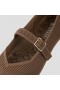 Tênis de corrida VIVAIA Square Cap Mary-Jane (Margot Walker Mary-Jane) Sapatos baixos Espresso