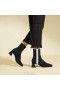  Botas de salto quadrado e repelente de água VIVAIA (Rafaella) Botas Preto Prata