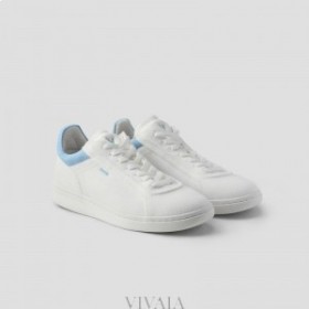  VIVAIA Tênis Casual Unissex (V Prime) Tênis Branco Azul