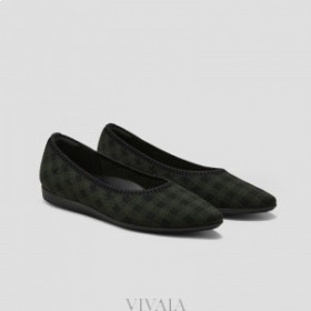 Tênis de corrida VIVAIA Sapatilhas de balé pontiagudas (Aria Walker) Sapatos baixos verde oliva