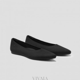 VIVAIA Sapatilhas de balé com ponta pontuda (Aria 5°) Sapatos baixos pretos