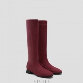  Botas de lã repelentes de água VIVAIA até o joelho (Tara Pro) Botas vermelhas
