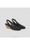  VIVAIA mandulás lábujj slingback Wedge Heel szandál (Tamia Slingback Wedge) szandál fekete