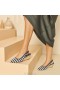  VIVAIA mandula sapka Slingback Wedge Heel szandál (Tamia Slingback Wedge) szandál sötétkék csíkos