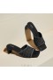  VIVAIA Square-Cap Block Heel Szandál (Juliet Pro) Szandál Fekete