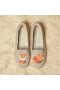  VIVAIA Kerekujjú Terry Kötött Loafers Latte - Fox