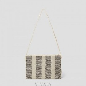 VIVAIA Lucy Crossbody Bag-Cream Ivory & Black válltáska Fehér Fekete