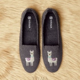  VIVAIA Kerekujjú Terry Kötött Loafers Szürke