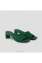  VIVAIA Sleamhnáin SÚil Bloc Cearnóg-Toe (Juliet) Sandals Glas