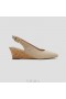 VIVAIA Almond Cap Sandals Wedge Slingback (Tamia Slingback Wedge Pro) Sandals Almond Crochet