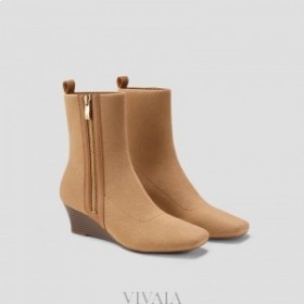  Caipín Cearnóg VIVAIA Buataisí Zipper Uisce-Repellent (Micaela) Nutmeg