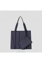  VIVAIA Sarah-Borsa a mano a righe avorio crema blu navy strisce bianche