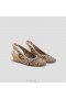 Sandali con zeppa e cinturino posteriore VIVAIA Almond Cap (Tamia Slingback Wedge Pro) sandali effetto serpente