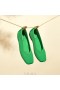  VIVAIA Square Cap V-Cut Flats (Margot 2.0) Scarpe basse verdi