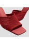  VIVAIA Square Cap Block Heel Slides (Juliet) Mules Rosso