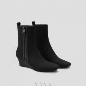  VIVAIA Square Cap Stivali con cerniera idrorepellenti (Micaela) Stivali neri