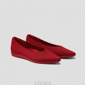 Scarpe da corsa VIVAIA Scarpe da ballerina a punta (Aria Walker) Scarpe basse rosse