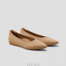 Scarpe da corsa VIVAIA Scarpe da ballerina a punta (Aria Walker) Scarpe basse Noce moscata