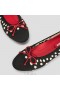  VIVAIA Girls' Almond Cap Sløyfe Flats (Tiana Kids) Flat Shoes Abstrakte prikker