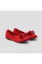  VIVAIA Round-Toe Flats (Claire) + Sløyfe Flat Shoes Rød