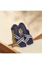  VIVAIA Cross-Cross Sandal med firkantet tåblokk (Jennifer） Sandaler Navy Stripes