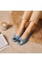  VIVAIA Squared Cap Terry Knit Flats Flat Shoes Demin - Pumpkat