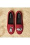  VIVAIA Rund-Toe Terry Knit Loafers Rød