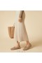  VIVAIA Round-Toe resirkulert fuskepels Loafers Latte - Kat