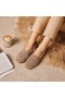  VIVAIA Round-Toe resirkulert fuskepels Loafers Latte - Kat