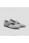  VIVAIA spissede Mary-Jane Flats (Maria) Flate sko Grå Sølv