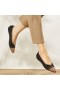  VIVAIA Spiss Cap V-Cut Flats Flat Shoes Black Khaki
