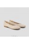  VIVAIA Square-Toe V-Cut Flats (Margot 2.0) Flate sko Havremelk