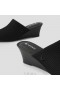  VIVAIA Square Toe Wedge Mules (Margot Wedge Mules) Mules Black