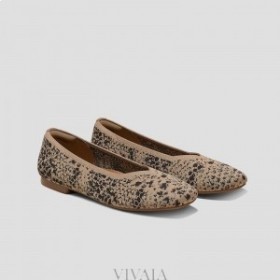  VIVAIA Square Cap V-Cut Flats (Margot 2.0) Flat Shoes Snake Look