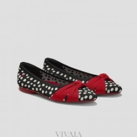  VIVAIA Mandelhette Knotted Flats (Bibi) Flate sko Abstrakte prikker