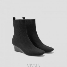  VIVAIA Square-Cap vannavstøtende støvler (Margot Wedge Bootie) Støvler Svarte