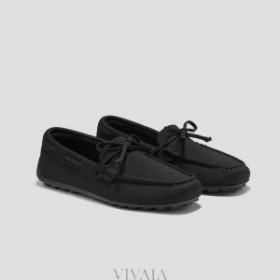  VIVAIA Square Cap Loafers (Jackie) Lave sko svart