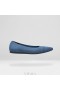  VIVAIA Pointed Cap Ballet Flats Płaskie Buty Niebieskie
