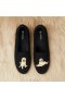  Mokasyny VIVAIA Round-Toe Faux Mink-Knit w kolorze czarnym