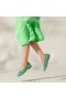  VIVAIA Square Cap V-Cut Flats (Margot 2.0) Płaskie buty w kolorze zielonym