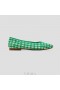  VIVAIA Square Cap V-Cut Flats (Margot 2.0) Płaskie buty w kolorze zielonym