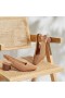  Sandały VIVAIA Square-Toe Block heels (Melody Slingback) Nutmeg