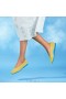 VIVAIA Buty do biegania Square Cap V-Cut Flats (Margot Walker) Buty płaskie Cytryna