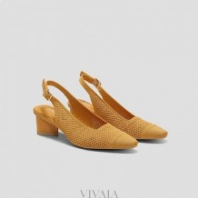  Sandały VIVAIA Pointed-Cap Slingback (Leah Pro) Sandały Żółte