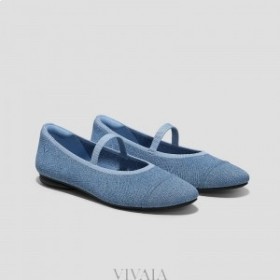  VIVAIA Almond Cap Mary-Jane (Tamia Mary-Jane) Płaskie Buty Niebieskie