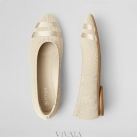  VIVAIA Baletki Almond Cap (Tamia 2.0) Płaskie Buty Białe