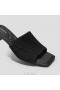 VIVAIA Sandale cu toc bloc cu șapcă pătrată (Jade Pro) Sandale negre