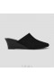  Catâri VIVAIA Square Toe Wedge (Margot Wedge Mules) Mules Black