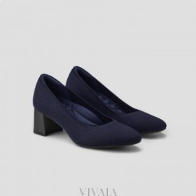 VIVAIA Almond Cap Block Heel (Tamia Block Heel) Pantofi înalți Navy