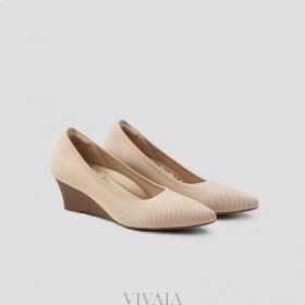  Pantofi înalți VIVAIA Pointed-Toe Wedge (Aria Wedge Pro) Almond